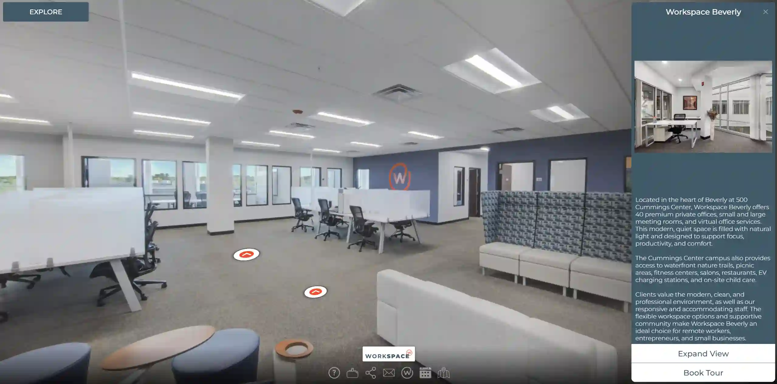 Workspace Beverly Virtual Tour