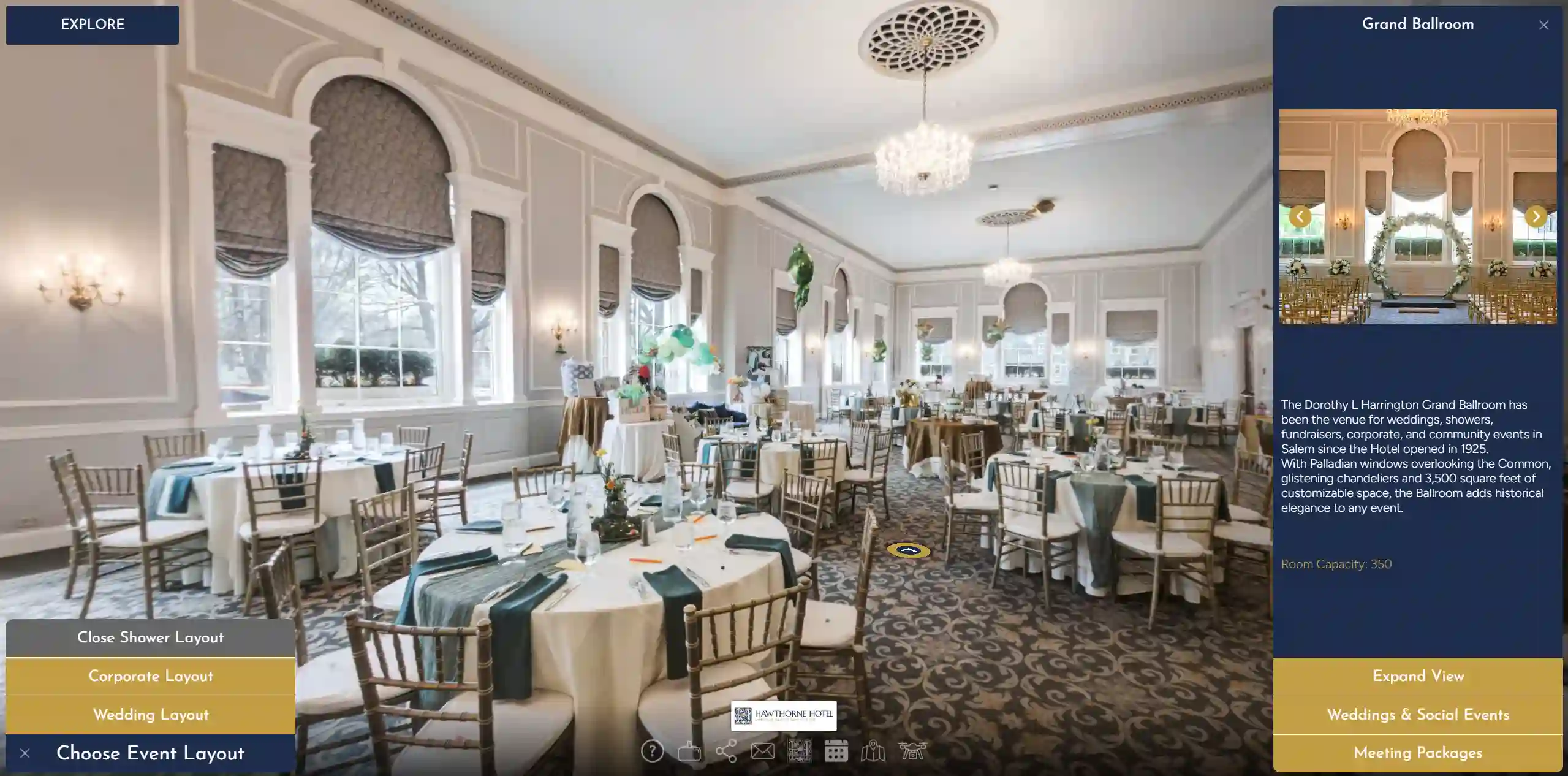 Hawthorne Hotel Virtual Tour